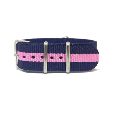 Classic Military Style Strap - Blue & Pink